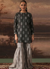 Zellbury Printed Khaddar 2 Piece Unstitched Suit WUW24X20342