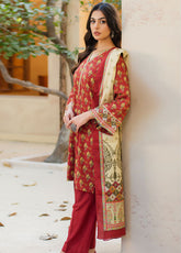 Zellbury Printed Viscose 2 Piece Unstitched Suit WUW24X20499