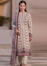 Zellbury Printed Khaddar 3 Piece Unstitched Suit WUW24X30528