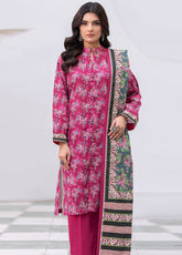 Zellbury Printed Khaddar 3 Piece Unstitched Suit WUW24X30568