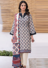 Zellbury Printed Khaddar 3 Piece Unstitched Suit WUW24X30571