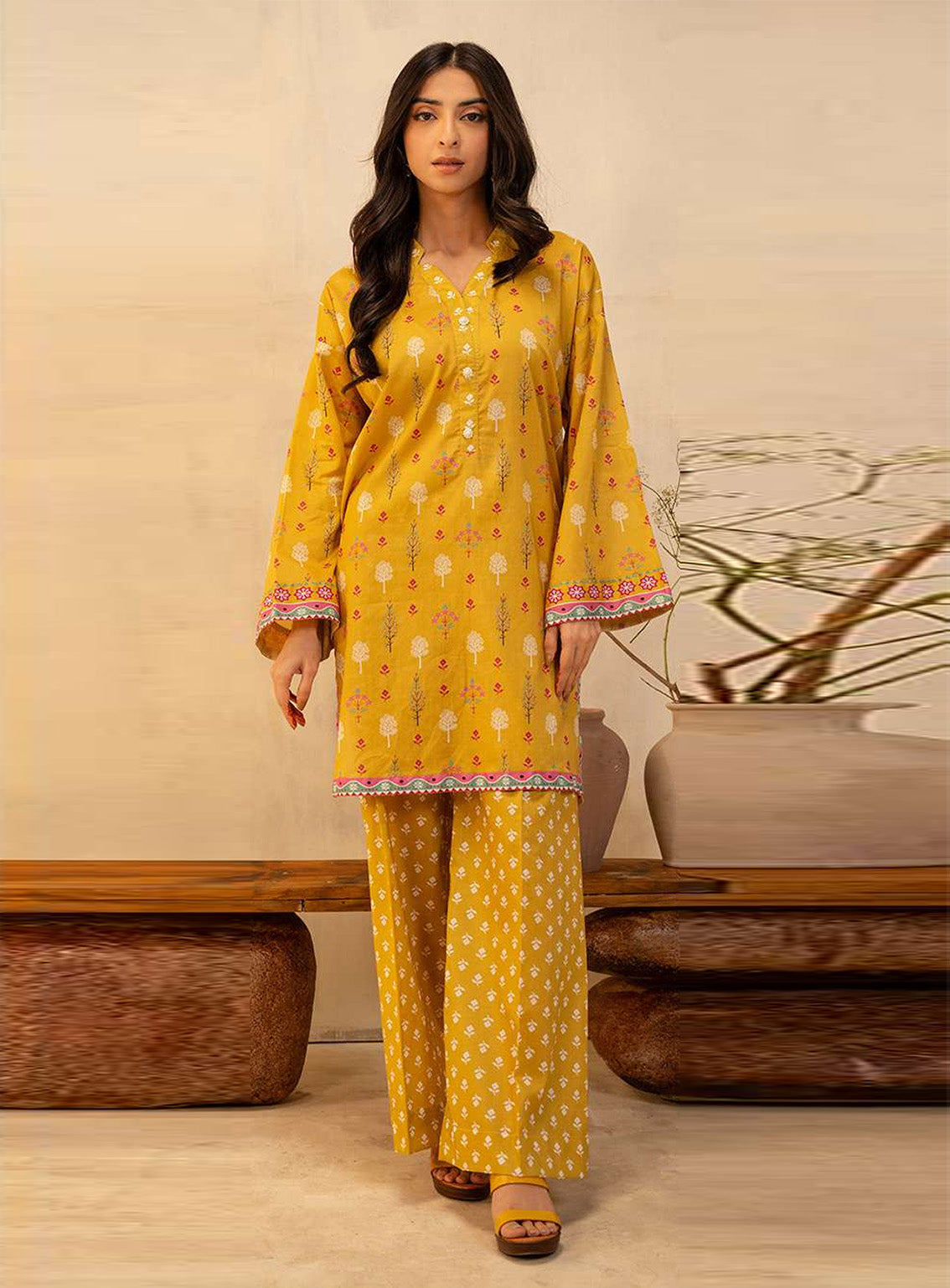 Zellbury Embroidered Lawn 2 Piece Unstitched Suit WUS25X20019 Zellbury Embroidered Lawn 2 Piece Unstitched Suit WUS25X20019