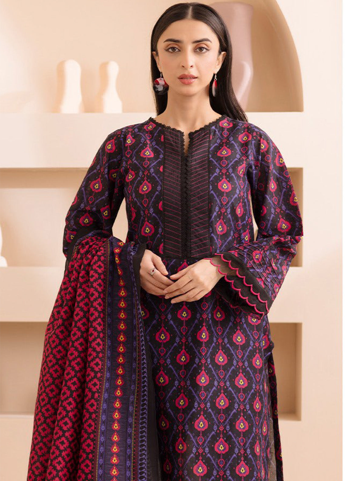 Zellbury Printed Lawn 2 Piece Unstitched Suit WUS25X20154 Zellbury Printed Lawn 2 Piece Unstitched Suit WUS25X20154