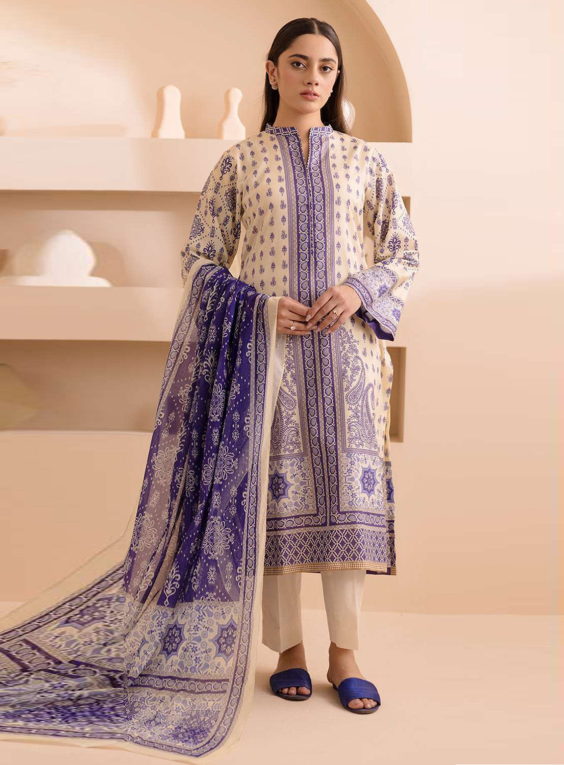 Zellbury Printed Lawn 2 Piece Unstitched Suit WUS25X20158 Zellbury Printed Lawn 2 Piece Unstitched Suit WUS25X20158