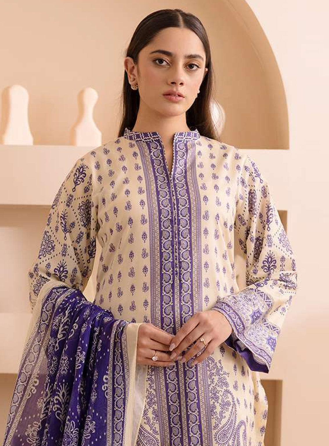 Zellbury Printed Lawn 2 Piece Unstitched Suit WUS25X20158 Zellbury Printed Lawn 2 Piece Unstitched Suit WUS25X20158