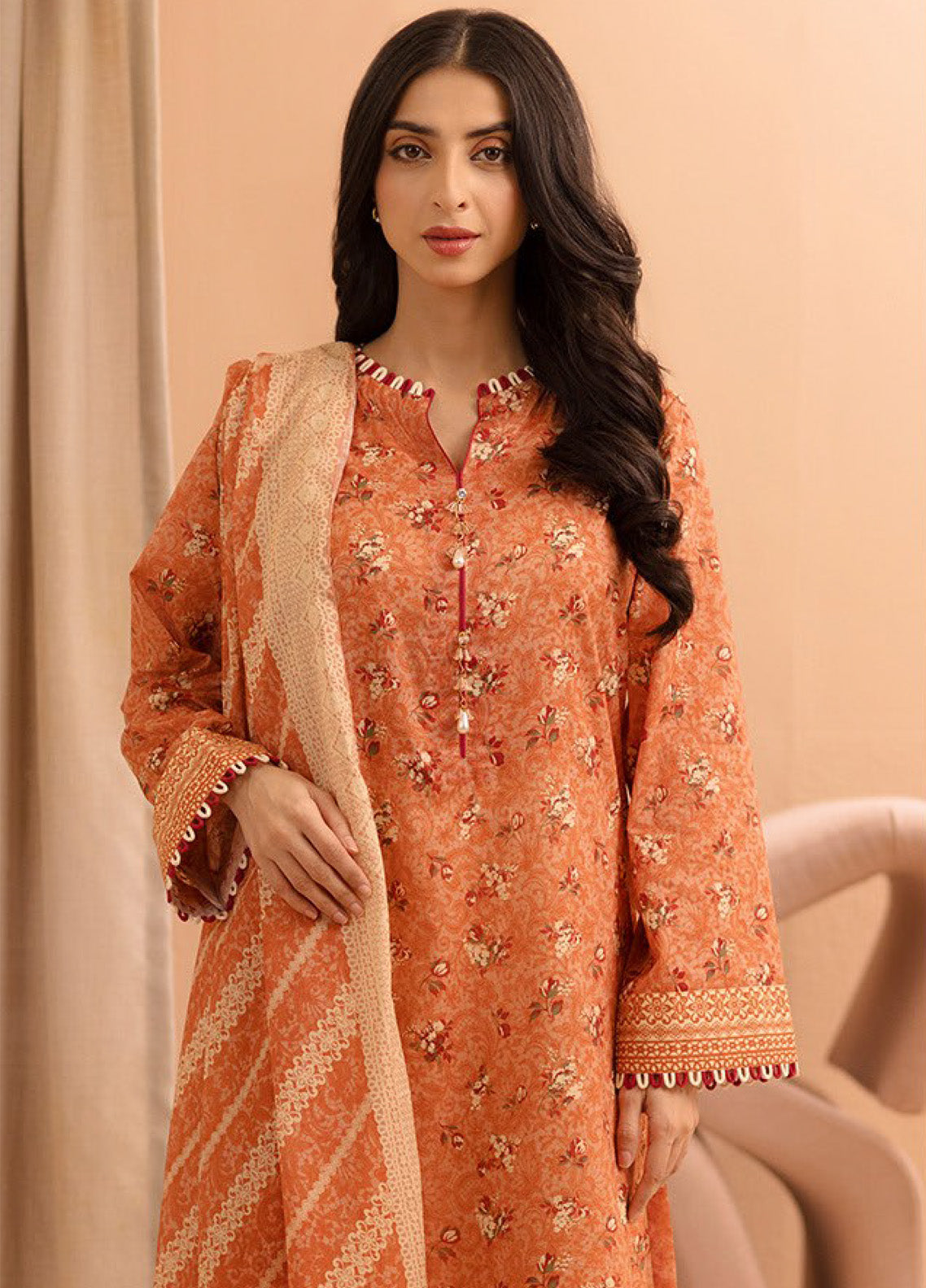 Zellbury Printed Lawn 2 Piece Unstitched Suit WUS25X20219 Zellbury Printed Lawn 2 Piece Unstitched Suit WUS25X20219