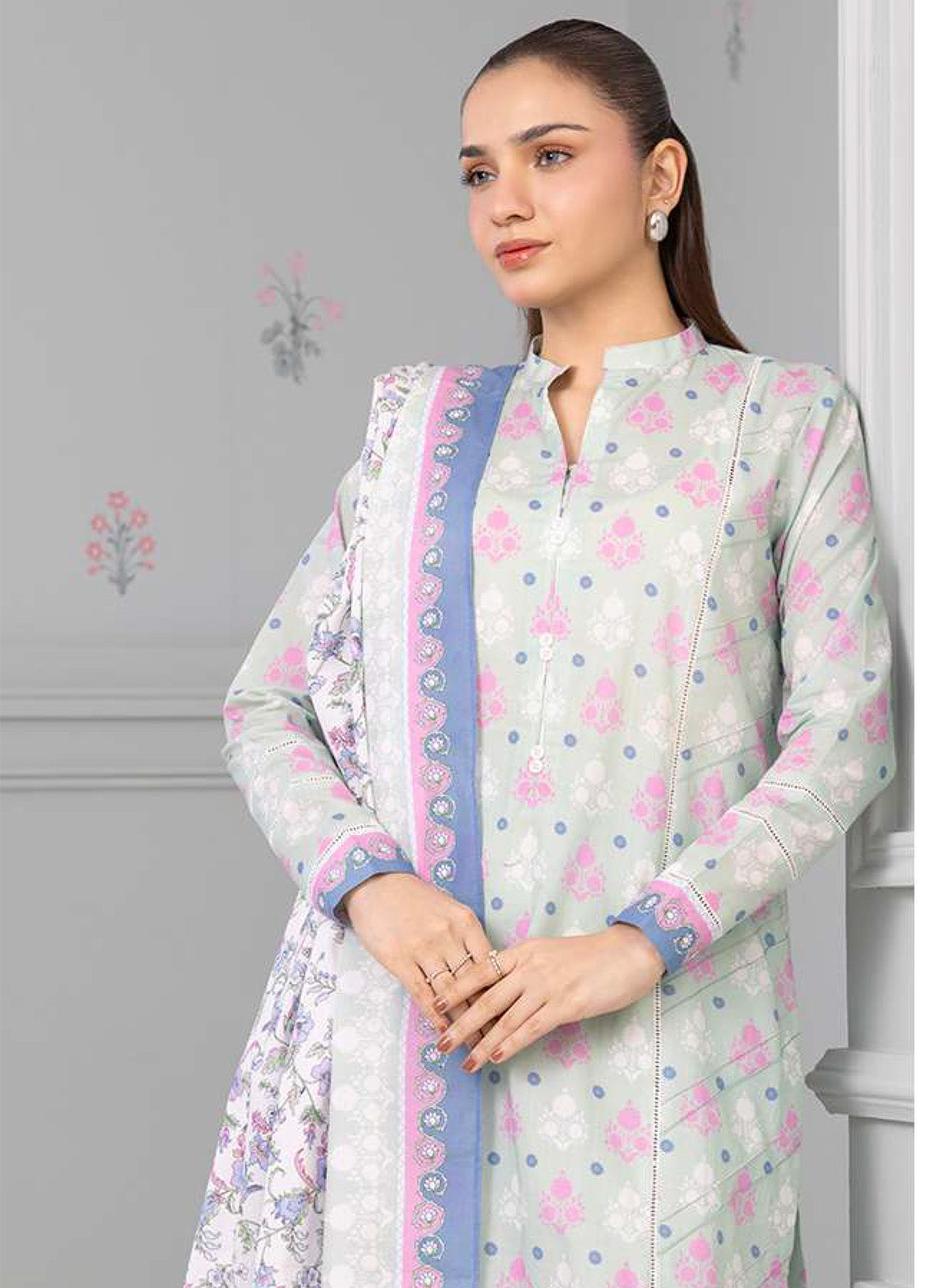 Zellbury Printed Lawn 2 Piece Unstitched Suit WUS25X20621 Zellbury Printed Lawn 2 Piece Unstitched Suit WUS25X20621