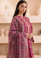Zellbury Printed Lawn 3 Piece Unstitched Suit WUS25X30179