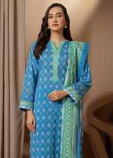 Zellbury Printed Lawn 3 Piece Unstitched Suit WUS25X30184