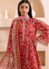 Zellbury Printed Lawn 3 Piece Unstitched Suit WUS25X30185