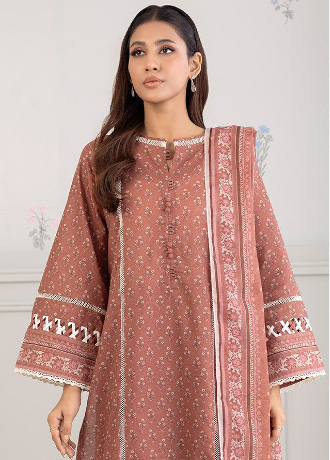 Zellbury Printed Lawn 3 Piece Unstitched Suit WUS25X30195 Zellbury Printed Lawn 3 Piece Unstitched Suit WUS25X30195