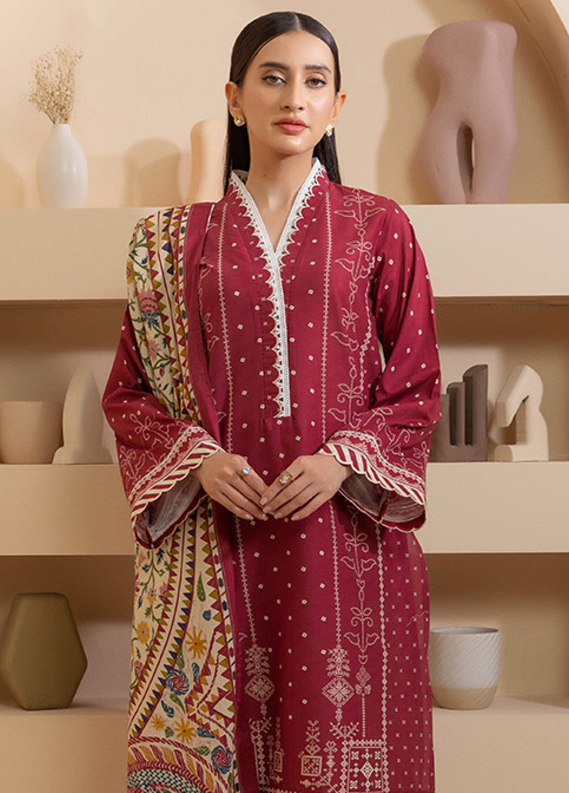 Zellbury Printed Lawn 3 Piece Unstitched Suit WUS25X30206 Zellbury Printed Lawn 3 Piece Unstitched Suit WUS25X30206