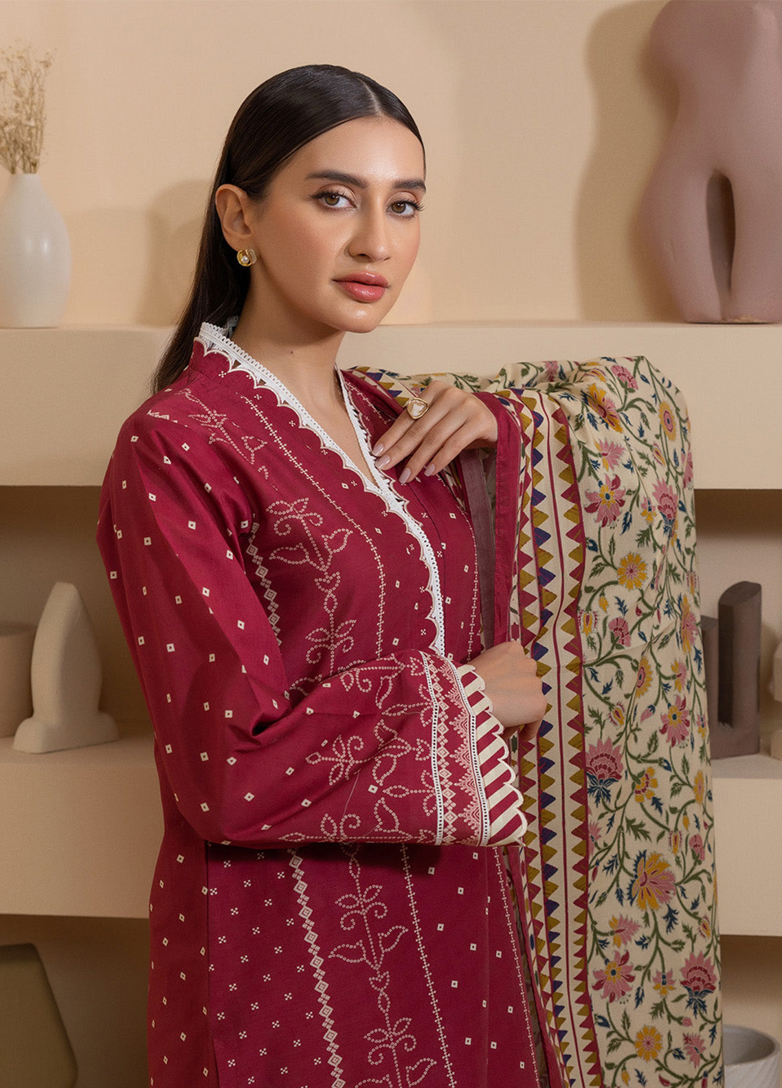 Zellbury Printed Lawn 3 Piece Unstitched Suit WUS25X30206 Zellbury Printed Lawn 3 Piece Unstitched Suit WUS25X30206