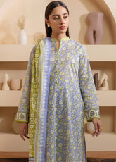 Zellbury Printed Lawn 3 Piece Unstitched Suit WUS25X30264