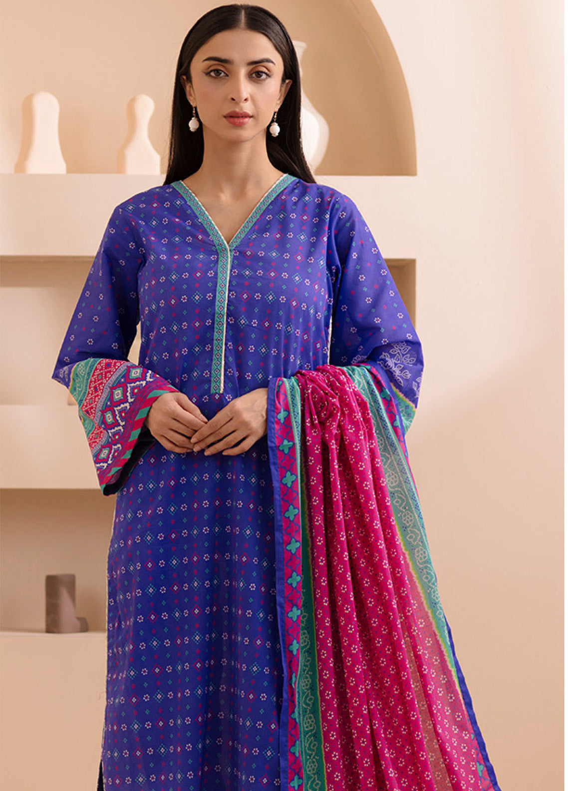 Zellbury Printed Lawn 3 Piece Unstitched Suit WUS25X30266 Zellbury Printed Lawn 3 Piece Unstitched Suit WUS25X30266