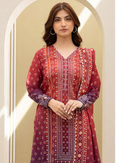 Zellbury Printed Lawn 3 Piece Unstitched Suit WUS25X30426