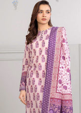 Zellbury Printed Lawn 3 Piece Unstitched Suit WUS25X30429