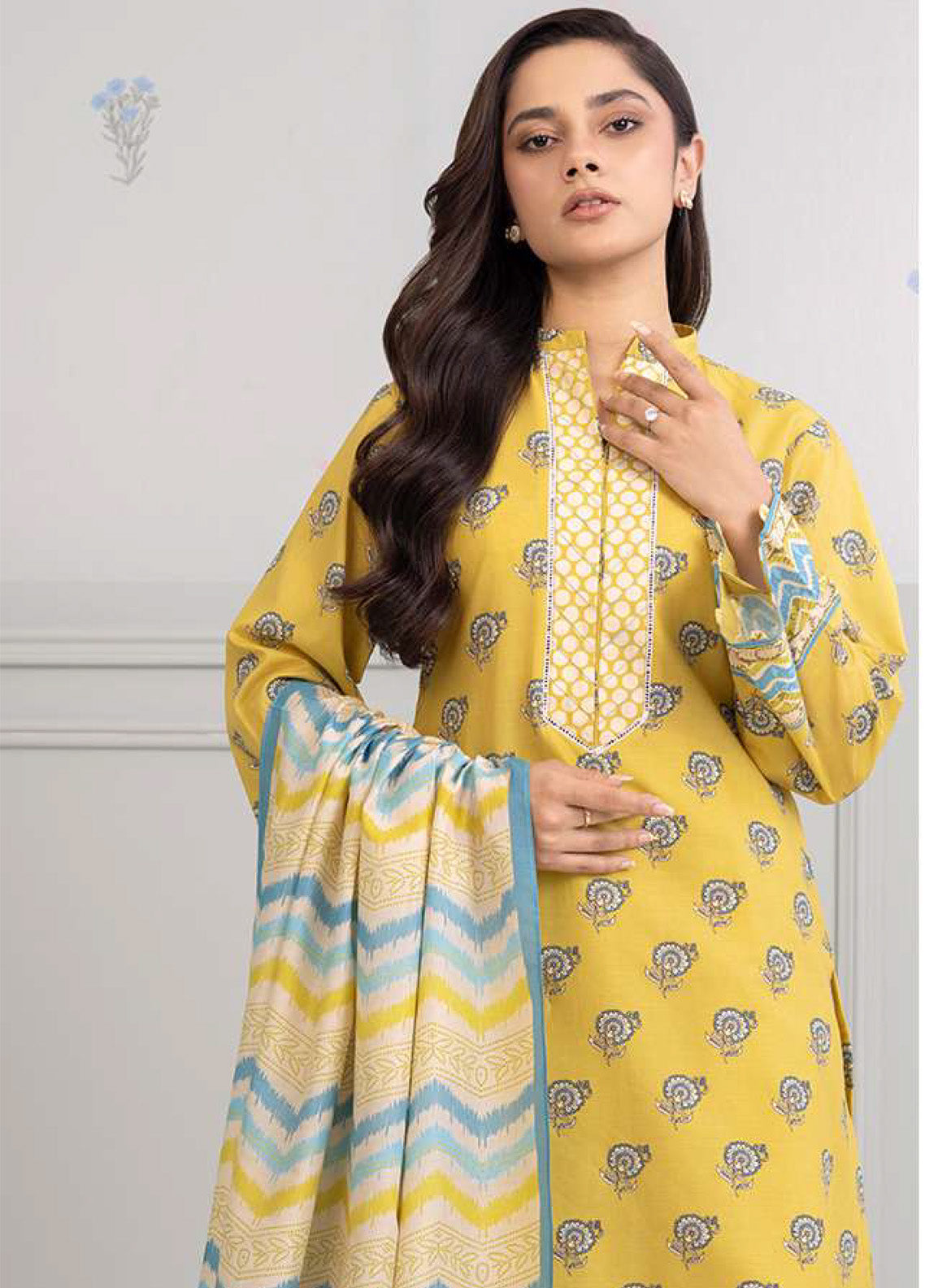 Zellbury Printed Lawn 3 Piece Unstitched Suit WUS25X30433 Zellbury Printed Lawn 3 Piece Unstitched Suit WUS25X30433
