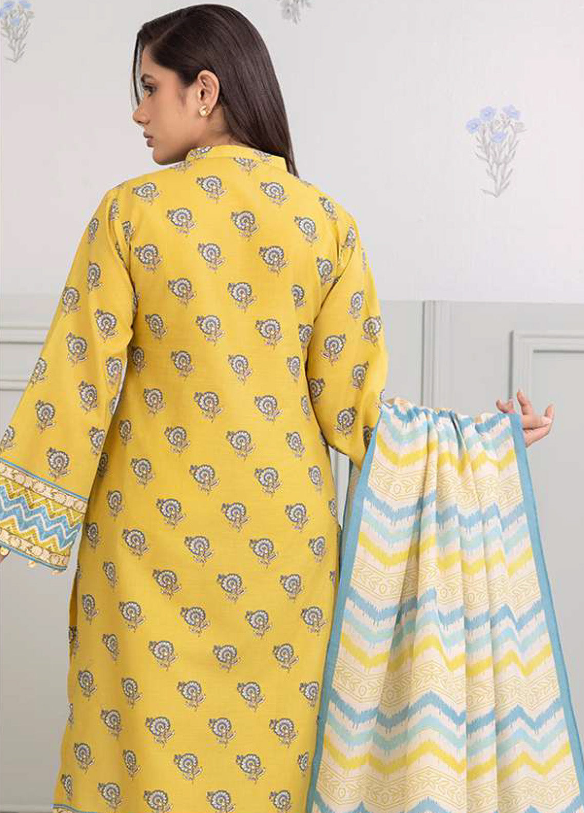 Zellbury Printed Lawn 3 Piece Unstitched Suit WUS25X30433 Zellbury Printed Lawn 3 Piece Unstitched Suit WUS25X30433
