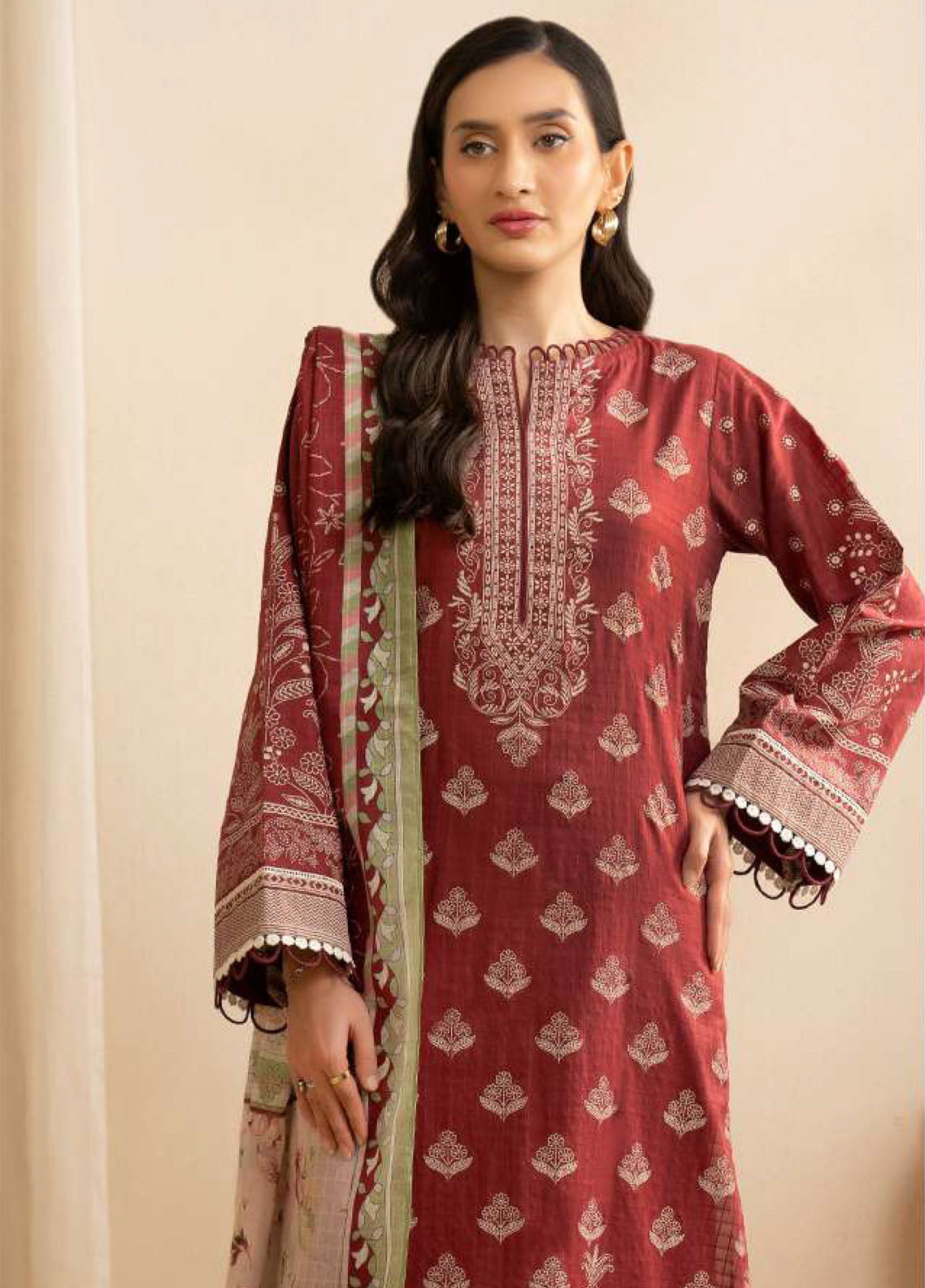 Zellbury Printed Lawn 3 Piece Unstitched Suit WUS25X30455 Zellbury Printed Lawn 3 Piece Unstitched Suit WUS25X30455