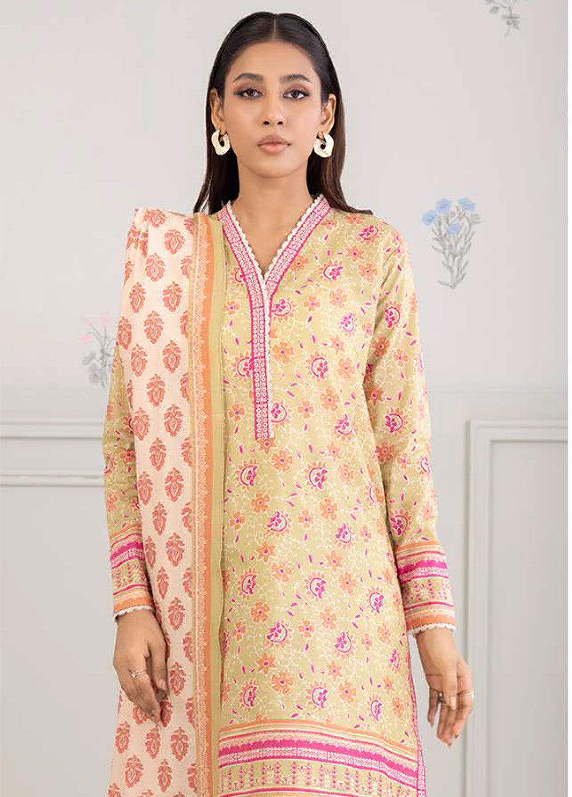 Zellbury Printed Lawn 3 Piece Unstitched Suit WUS25X30499 Zellbury Printed Lawn 3 Piece Unstitched Suit WUS25X30499