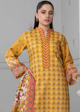 Zellbury Printed Lawn 3 Piece Unstitched Suit WUS25X30521