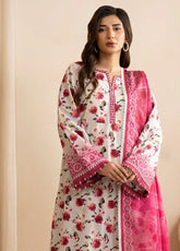 Zellbury Printed Lawn 3 Piece Unstitched Suit WUS25X30668