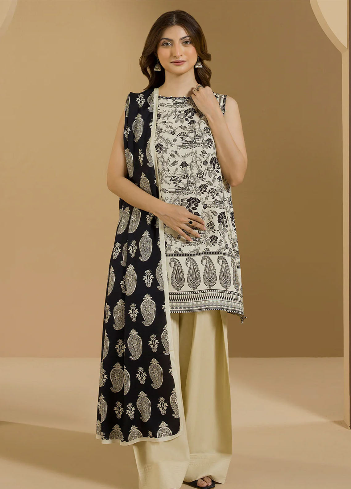 Zellbury Printed Linen 2 Piece Unstitched Suit WUW25X20086 Zellbury Printed Linen 2 Piece Unstitched Suit WUW25X20086