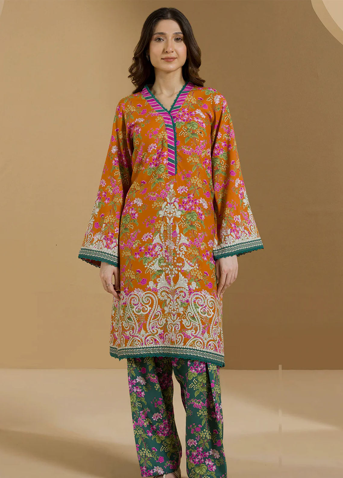 Zellbury Printed Linen 2 Piece Unstitched Suit WUW25X20087 Zellbury Printed Linen 2 Piece Unstitched Suit WUW25X20087