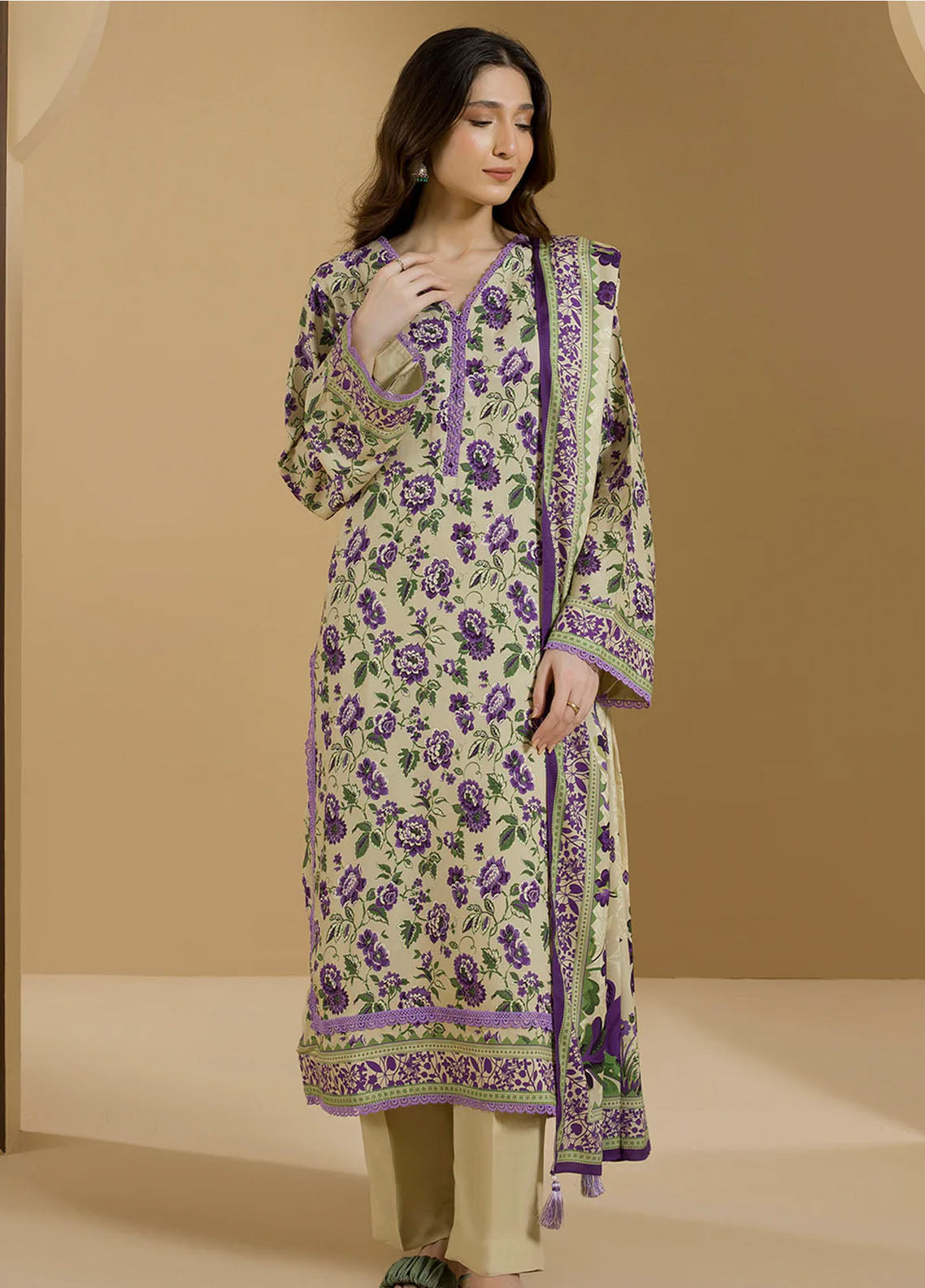 Zellbury Printed Linen 2 Piece Unstitched Suit WUW25X20089 Zellbury Printed Linen 2 Piece Unstitched Suit WUW25X20089