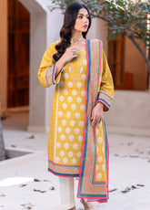 Zellbury Printed Viscose 2 Piece Unstitched Suit WUW24X20554