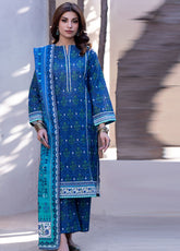 Zellbury Printed Viscose 3 Piece Unstitched Suit WUW24X30531