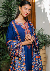 Zellbury Signature Embroidered Cotail 3 Piece Unstitched Suit WUW24E30245