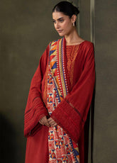 Zellbury Signature Embroidered Khaddar 3 Piece Unstitched Suit WUW24E30237