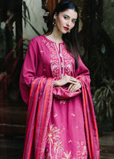 Zellbury Signature Embroidered Khaddar 3 Piece Unstitched Suit WUW24E30328