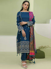 Zellbury Signature Embroidered Lawn 3 Piece Unstitched Suit WUS24E31277