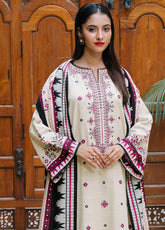 Zellbury Winter Embroidered Khaddar 2 Piece Unstitched Suit WUW24E20173