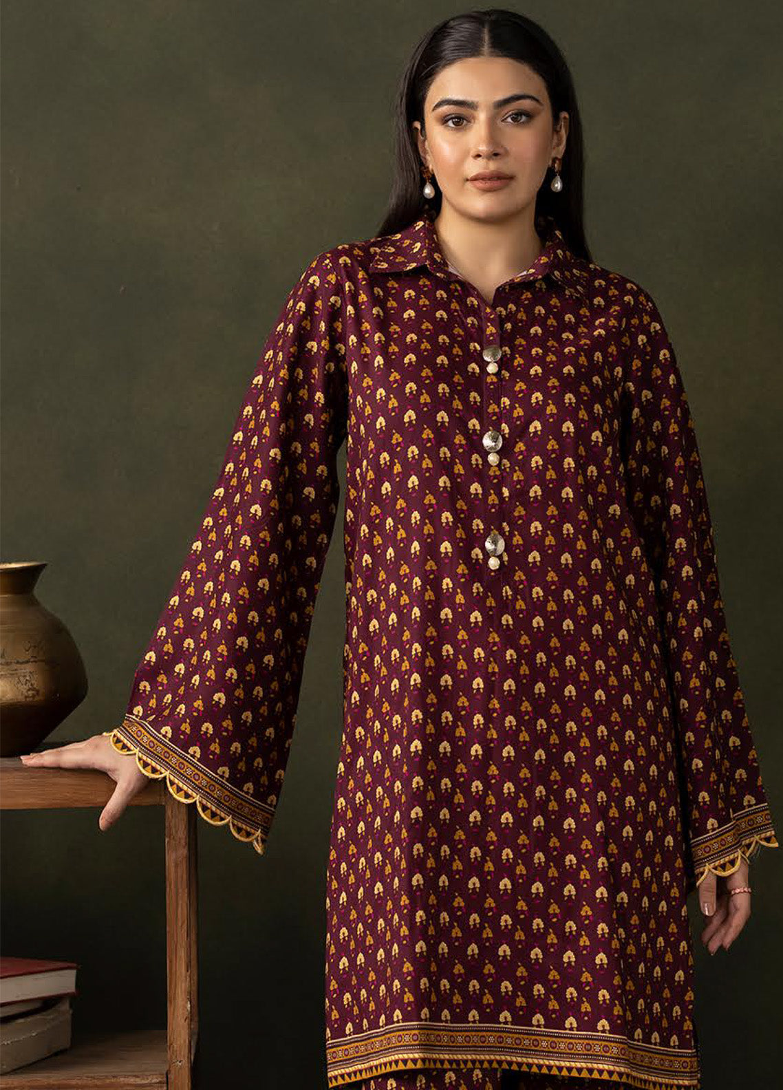 Zellbury Winter Printed Viscose 2 Piece Unstitched Suit WUW24X20262 Zellbury Winter Printed Viscose 2 Piece Unstitched Suit WUW24X20262