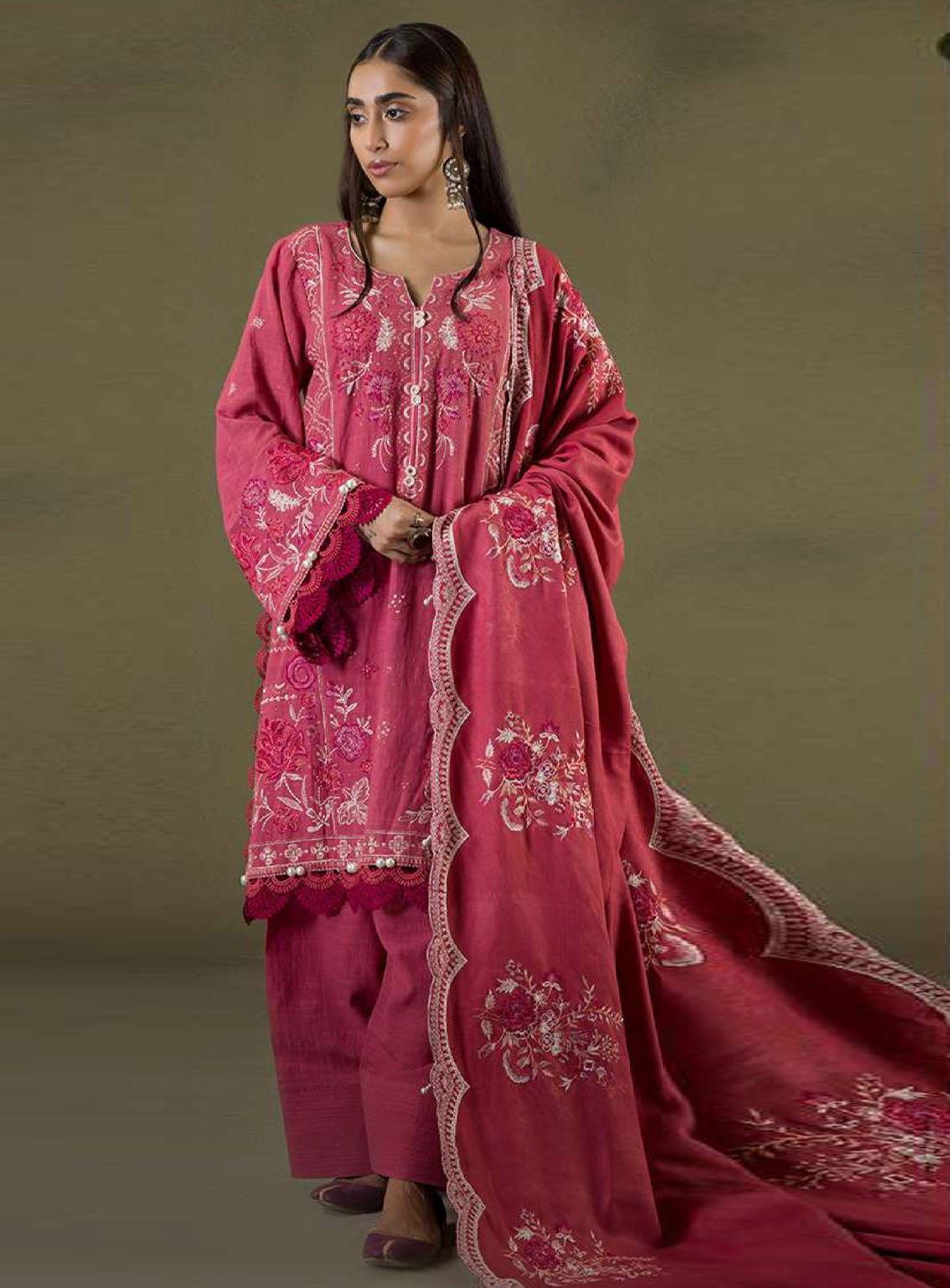 Zellbury Winter Shawl Embroidered Khaddar 3 Piece Unstitched Suit WUW25E30240 Zellbury Winter Shawl Embroidered Khaddar 3 Piece Unstitched Suit WUW25E30240