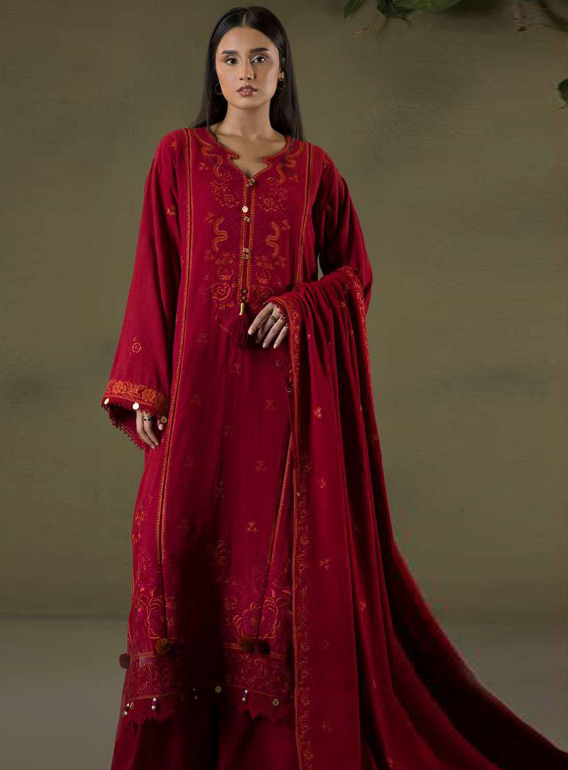 Zellbury Winter Shawl Embroidered Khaddar 3 Piece Unstitched Suit WUW25E30243 Zellbury Winter Shawl Embroidered Khaddar 3 Piece Unstitched Suit WUW25E30243