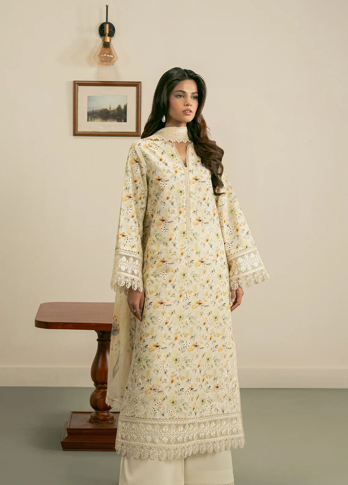 Zephyr By Ayzel Embroidered Lawn 3 Piece Unstitched Suit AF26ZCV3 D-03 SOLEA Zephyr By Ayzel Embroidered Lawn 3 Piece Unstitched Suit AF26ZCV3 D-03 SOLEA