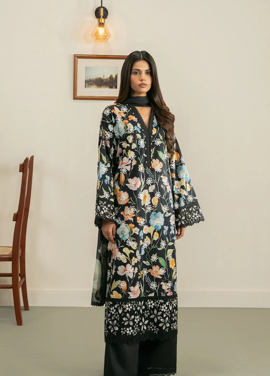Zephyr By Ayzel Embroidered Lawn 3 Piece Unstitched Suit AF26ZCV3 D-07 ELAH Zephyr By Ayzel Embroidered Lawn 3 Piece Unstitched Suit AF26ZCV3 D-07 ELAH