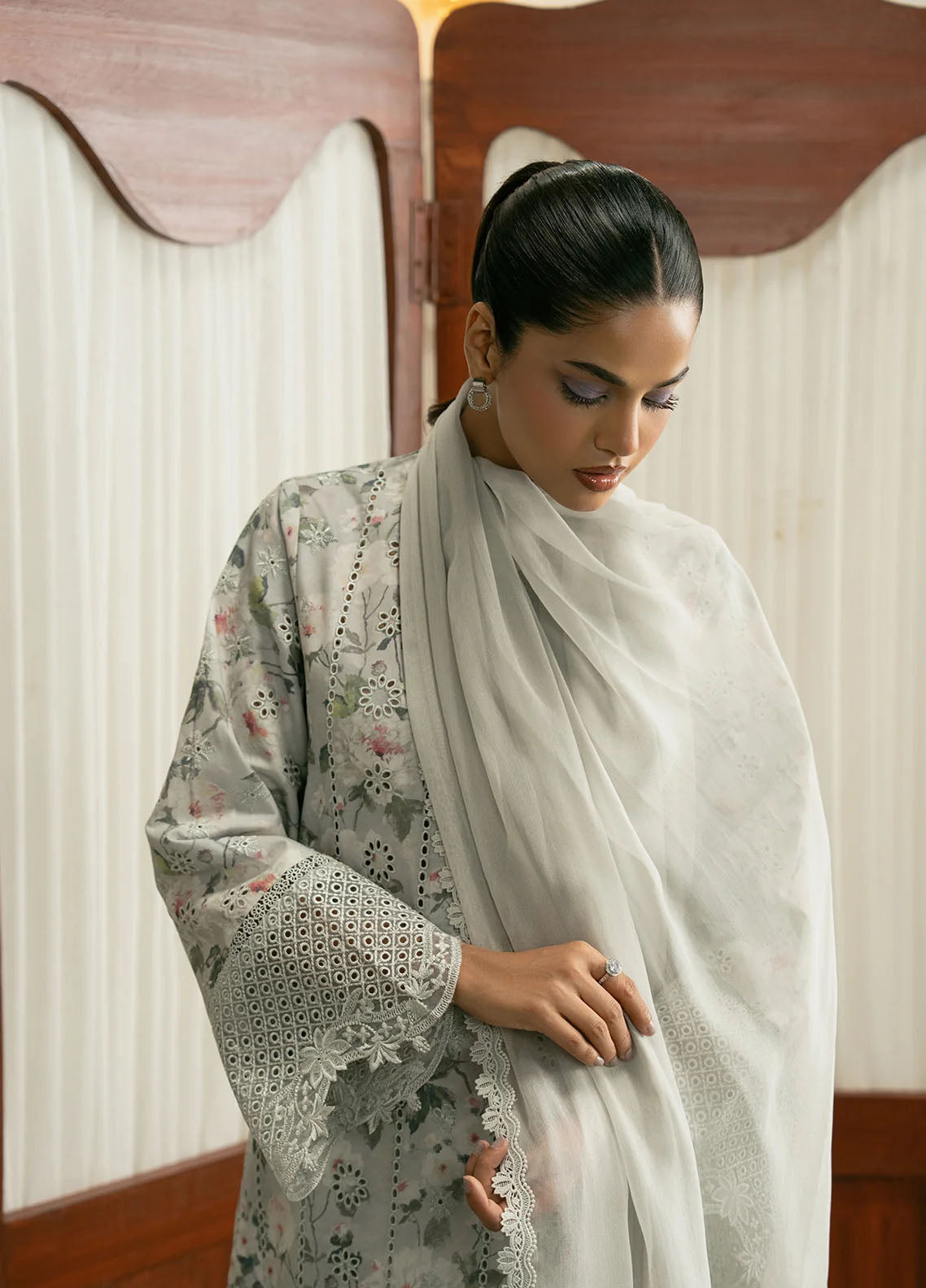 Zephyr By Ayzel Embroidered Lawn 3 Piece Unstitched Suit AF26ZCV3 D-10 DUHA Zephyr By Ayzel Embroidered Lawn 3 Piece Unstitched Suit AF26ZCV3 D-10 DUHA