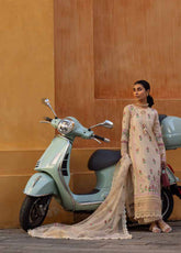 Zoha By Ansab Jahangir Embroidered Lawn 3 Piece Unstitched Suit AJ25Z D-05 ROSALIE