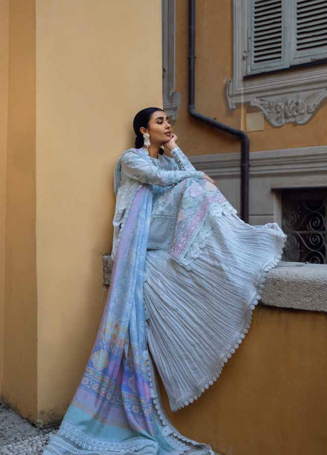 Zoha By Ansab Jahangir Embroidered Lawn 3 Piece Unstitched Suit AJ25Z D-11 PETAL BLUE Zoha By Ansab Jahangir Embroidered Lawn 3 Piece Unstitched Suit AJ25Z D-11 PETAL BLUE