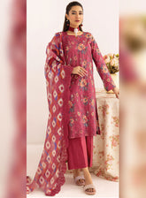 Zohra By Motifz Embroidered Lawn 3 Piece Unstitched Suit MT25FE D-5374 MAIRA