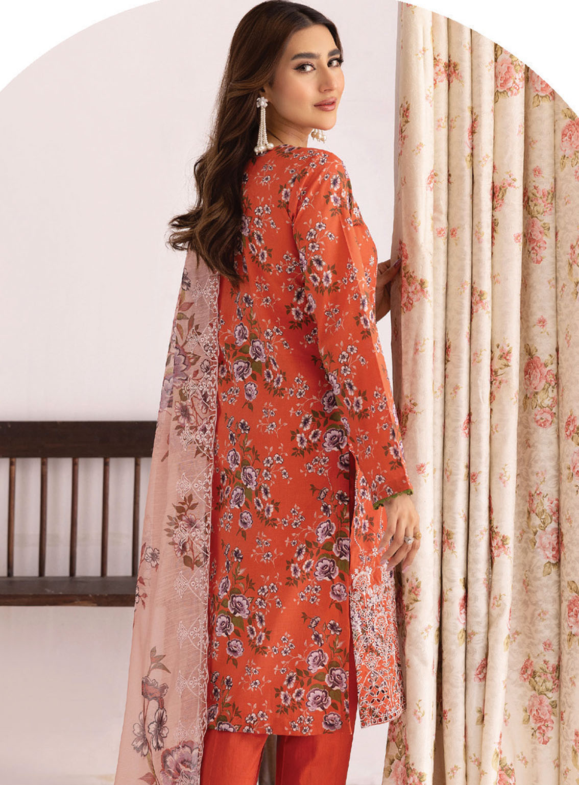 Zohra By Motifz Embroidered Lawn 3 Piece Unstitched Suit MT25FE D-5377 NURA Zohra By Motifz Embroidered Lawn 3 Piece Unstitched Suit MT25FE D-5377 NURA