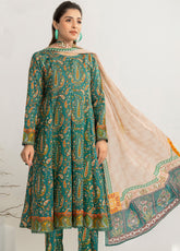 Zohra By Motifz Printed Lawn 3 Piece Unstitched Suit MT24Z D-06