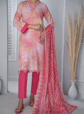 Zynah By VS Textile Chikankari Embroidered Lawn 3 Piece Unstitched Suit VS24ZV3 D-339