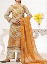 Zynah By VS Textile Chikankari Lawn 3 Piece Unstitched Suit VS24CL D-332